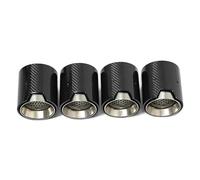 Extremos Tubo Escape Coche Punta Escape Fibra Carbono Mate Para M2 F8 M3 F80 M4 F82 M5 F10 M6 F12 4 Unidades Boquilla 70 Mm(Carbon Fiber B)