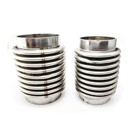 Extremos tubo escape coche Tubo flexible escape coche conector flexible escape fuelle 45/51/57/63/76/89mm universal acero inoxidable duradero(Inlet 38mm)