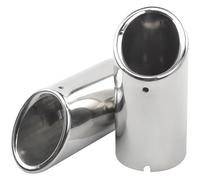 Extremos Tubos Escape Para Golf 6 7 Para Mk6 Para Mk7 Para Lavida Para Bora Silenciador Punta De Acero Inoxidable Tubo Escape Coche Negro Titanio(S)