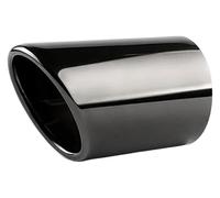 Extremos Tubos Escape Para VW Para CC 2011-2015 1 Par Silenciadores Escape Acero Inoxidable 76Mm Cubiertas Sistemas Accesorios Color Plateado(Negro)