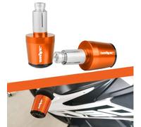 Extremos universales de Manillar K.T.M Duke de 22 mm, 2 Unidades, Extremos de empuñaduras para Motocicleta, Compatible con 125 Duke 125 200 390 690 790 890 1190 1290/Adventure (Naranja)