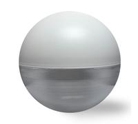 EXTRUMOL - Bola Farola Exterior - Anticontaminación Lumínica - Metacrilato Grabado - Blanco - Medidas: Ø 48 cm - Boca: Ø 17 cm