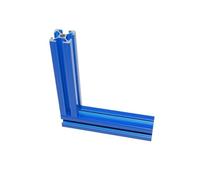 Extrusión de aluminio 2PCS 2020 T-Slot Perfil de aluminio Spray Azul Impresora 3D Aleación de aluminio(800 mm)