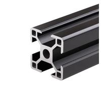 Extrusión de aluminio, perfil 3030, estante extrusión lineal cuadrado anodizado negro, marco riel espesor pared 1,8 mm, extruido(550mm)(430mm)