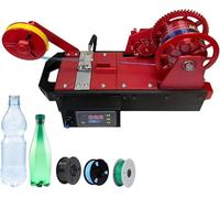 Extrusor de Filamento de Escritorio para Impresión 3D,Fabricante de Filamento PET Reciclado de Botellas de Plástico,Hasta 300°C,Pantalla Digital,para Creadores DIY y Proyectos Ecológicos(Red)