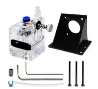 Extrusor Directo Bowden de Doble accionamiento Btech clonado Compatible con Impresora 3D MK8 V6 Ender 3 CR10 Compatible con filamento Flexible de TPU de 1,75 mm(Transparent)