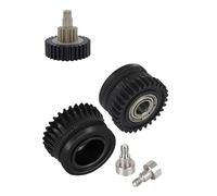 Extrusora CR K1C Engranaje Impulsor de filamento Totalmente metálico Compatible con CREA-lity MAX, Revestimiento DLC niquelado Desgaste de Alta dureza(Fully Gear Set B)