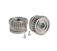 Extrusora CR K1C, Engranaje K1, Engranaje Impulsor de filamento metálico Compatible with Impresora CREA-lity K1 MAX, Revestimiento DLC niquelado, Desgaste de Alta dureza(Silver)