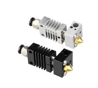 Extrusora CR10 Hotend de Larga Distancia, aleación de Titanio, Rotura térmica de Calor, Compatible con Impresora 3D CREA-lity CR-10 Micro Swiss(Silver,1.75-0.4mm)