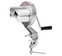 Extrusora De Aluminio Pulido - Molde Manual Para Pasta, Manivela Plateada | Cavatelli-Juego De Herramientas Para Hacer Macarrones Portátiles, Manivelas Ergonómicas, Diseño De Fideos, Máquina De Prensa