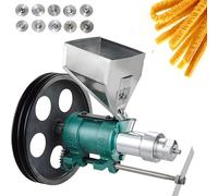 Extrusora eléctrica de alimentos inflados de maíz de 25 a 50 kg/hora con 10 moldes para hacer aperitivos de arroz y maíz