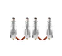 Extrusora Hotend de Cabeza V5 J Duradera de 4 Piezas, Piezas de Impresora 3D de 0,4 mm Calientes para Impresora I3 Mega 3D para Filamento de