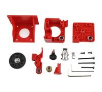 Extrusora para impresora 3D, alimentador de filamento de 1.75 mm V6, kit de repuesto de accionamiento de alto par, diseño compacto y ligero para modelos compatibles con Ender 3 y Titanium (rojo)