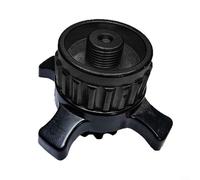 EXTRWORY 1 adaptador europeo de recipiente de gas, para Campingaz para CV fácil para CLIC a EN417 Válvula roscada Estufa Conector de metal de latón, para cocinar al aire libre Plata 42g (negro)