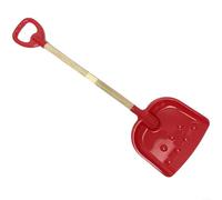 EXTRWORY 1 paquete de pala de nieve para niños con mango de madera desmontable, cuchara de plástico ajustable de 22 a 32 pulgadas para niños al aire libre para jugar en invierno en patio nevado (rojo)