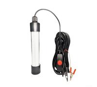 EXTRWORY 12V/24V LED Luz de pesca sumergible 13W Señuelo de cebo de calamar Camarón Lámpara de pescado IP68 impermeable para barco Kayak muelle Pesca subacuática (blanco)