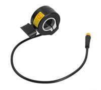 EXTRWORY 130X Pulgar Acelerador Del Acelerador Para Bafang Para BBS01 Para BBS02 E-Bike Scooter Eléctrico Conector 3 Pin 24V-72V Plástico Negro Izquierda Derecha Manillar Montar (Hombre)