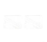 EXTRWORY 2 fundas traseras de silla de vinilo transparente para sillas de salón de peluquería y sillas de oficina, cubierta trasera cuadrada impermeable de 20 x 15 x 4.5 pulgadas (blanco)