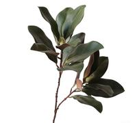 EXTRWORY 2 piezas de hojas de magnolia artificiales tallos flexibles decoración del hogar para decoración del hogar fácil de dar forma a hojas de magnolia simuladas altura aproximadamente 72,5 cm