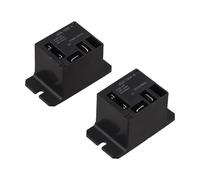 EXTRWORY 2 unids para JQX-105F-4 Relé de aire acondicionado 5V-220V 4-Pin DC AC Coil Equipo de control industrial ABS negro (B)