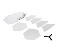 EXTRWORY 22 almohadillas para tabla de surf, almohadilla de tracción antideslizante para tabla de surf, almohadilla de agarre transparente para tabla de surf, calcomanías antideslizantes para