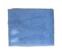 EXTRWORY 3-Meter Pearl Gauze Mantel Poliéster Fray Resistant Edges Hand Dyed For Wedding Party Holiday Decor (azul)