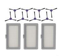 EXTRWORY 8 cepillos laterales con filtros, para Samsung Powerbot-E VR05R5050WK, accesorios de aspiradora robótica para un fácil mantenimiento, suministros de limpieza del hogar