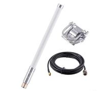 EXTRWORY 8DBi para LORA Antena 915MHz 868MHz Para Helium Hotspot HNT Miner para NEBRA para BOBCAT Fibra de vidrio al aire libre 50 Ohm N-J macho con cable alimentador Minería Uso de granja
