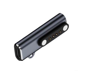 EXTRWORY Adaptador de cargador tipo C para grabadora de voz PLAUD Note Pro AI de aluminio USB-C hembra puerto de carga 5V 1A gris para viajeros diarios