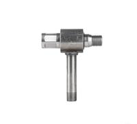 EXTRWORY Adaptador de inyección de agua giratorio de metal, para sistema de enfriamiento de brocas, eje grueso, aleación de acero al carbono de 22 mm, plata, para perforación de agujeros profundos