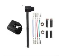 EXTRWORY Aguja de repuesto para Audio-Technica AT-VMN95E VMN95C AT-LP120X Incluye cepillo de limpieza y cables de cartucho para tocadiscos de vinilo y coleccionistas (negro)