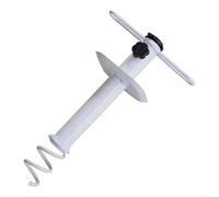 EXTRWORY Ancla de arena resistente, para sombrillas al aire libre, se adapta a postes de 10 a 125 pulgadas, color blanco, para jardín y patio