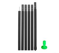 EXTRWORY Bastones de lona de fibra de carbono ajustables para camping, toldo de refugio, barra ligera de alta resistencia multisección para senderismo al aire libre (2,5 metros)