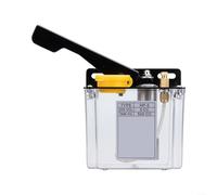 EXTRWORY Bomba de aceite de presión manual 05L Conector de 4 mm para máquinas herramientas y centros de mecanizado con construcción de metal plástico para sistemas de lubricación industrial (mano