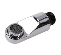 EXTRWORY Boquilla de grifo extraíble de mano con manguera flexible, para fregadero de cocina, lavado de cabello y limpieza general, plástico plateado, tamaño compacto