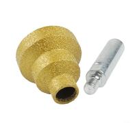 EXTRWORY Broca escalonada de 20-35-50 mm flauta recta para abridor de agujeros de metal, madera, aluminio, construcción de esmeril dorado para proyectos de renovación del hogar (C)
