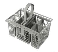 EXTRWORY C00257140 Pieza de repuesto para cesta de lavavajillas compatible con Bauknecht para Indesit para electrodomésticos Hotpoint Contenedor de cubiertos desmontable gris