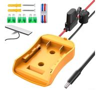 EXTRWORY Cable de alimentación CC para Starlink para MINI adaptador portátil de 3.3 pies para batería Dewalt, construcción ABS naranja, diseño compacto (12 AWG, paquete individual)