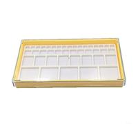 EXTRWORY Caja de almacenamiento de plástico con múltiples compartimentos para reparación de talleres y pasatiempos (amarillo)