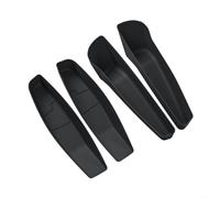 EXTRWORY Caja organizadora de almacenamiento para puerta delantera y trasera, 4 unidades, para Tesla para modelo Y Juniper 2025, bandeja de TPE negra, interior de automóvil para conductores y familias