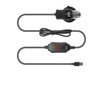 EXTRWORY Calentador de pecera de 18-34 ° C, mini calentador de acuario sumergible, termostato ajustable, alimentado por USB, cuarzo negro, 10 W para peceras pequeñas o fuente de agua para mascotas