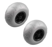 EXTRWORY Carro de playa Ruedas de globo de 205 mm Carro de arena Neumáticos de ancho 115 mm de diámetro Ruedas de transporte todo terreno para canoa Dolly