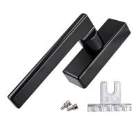 EXTRWORY Cerradura de aluminio de la manija de la ventana, para la ventana de giro inclinable deslizante, manija inversa de apertura interior, manijas de ventana de aleación de zinc de 17.4cm (negro)