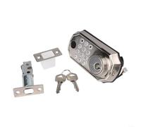 EXTRWORY Cerradura de puerta de dormitorio para Tuya App Smart Keyless Entry Fingerprint Lock compatible con cerradura electrónica de puerta con teclado negro dorado (plata)