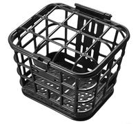 EXTRWORY Cesta frontal de bicicleta para bicicleta de carretera de montaña, transportador de perros con tapa, montaje sin herramientas, construcción de plástico de metal para viajes, compras, viajes