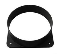 EXTRWORY Conector de brida cuadrada de 150 mm para ventilador de caja eléctrica, montaje de ventilación de aire ABS compatible con tubo duro y conducto flexible para ventilación interior
