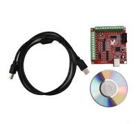 EXTRWORY Controlador de movimiento USB CNC 100KHz 4 para placa de ruptura para con control de husillo 0-10V y salida de relé para máquina de enrutador CNC DIY