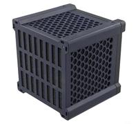 EXTRWORY cubo del purificador del canal del caballo del 115Mm con el carbón activado para el acuario, bloque de filtro azul plástico para las áreas de consumición del animal doméstico