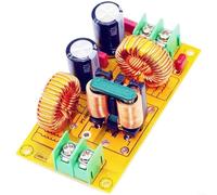 EXTRWORY DC LC de dos etapas para filtro EMI para sistema de audio de coche, reducción de ruido, supresión EMC, material amarillo FR4 42x77x16cm para vehículo y bicicleta (10A)