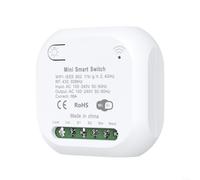 EXTRWORY Disyuntor inteligente WiFi con control remoto RF433, control de voz para Alexa, programación de temporizador, PC ignífugo, iluminación inalámbrica de automatización del hogar (16 A)